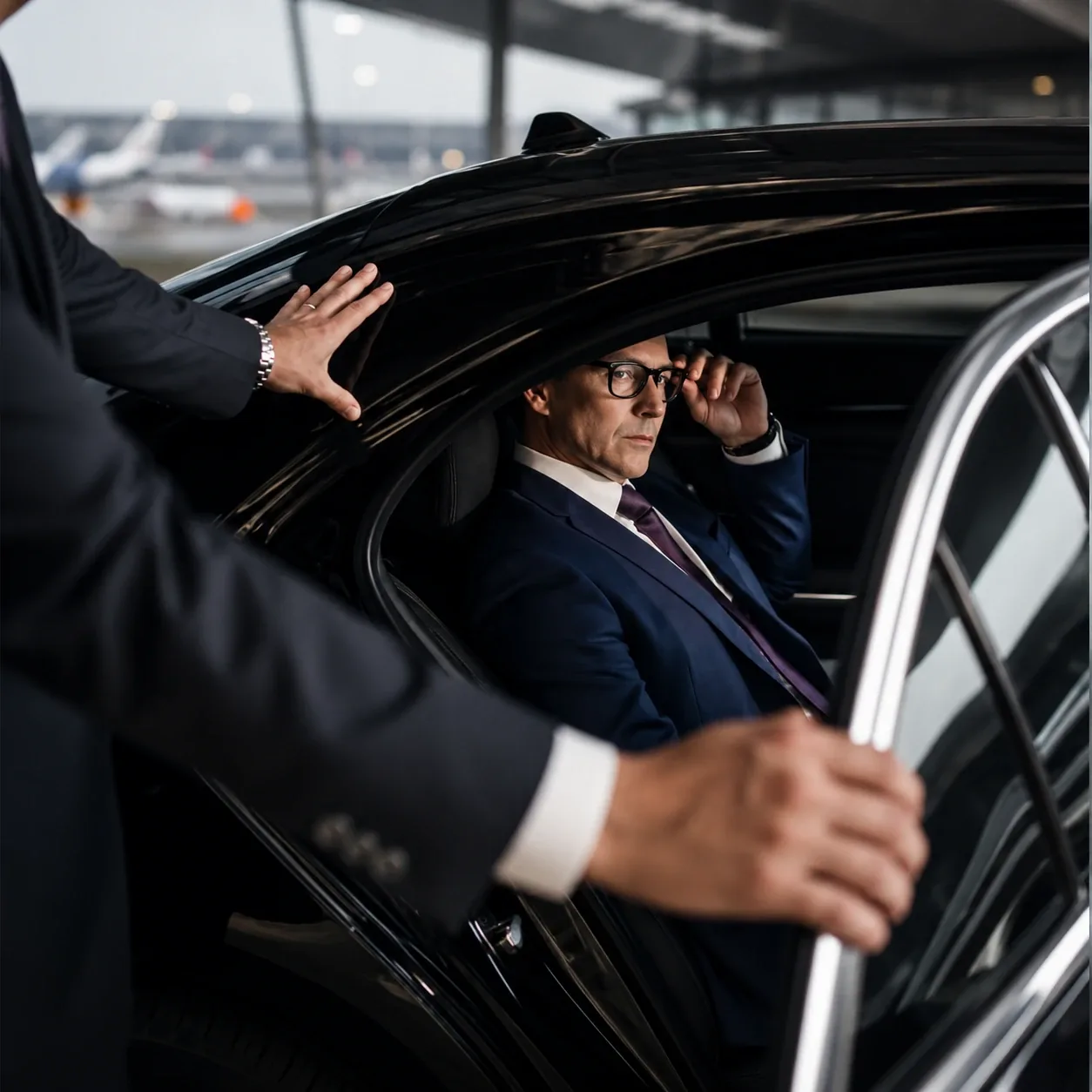 Executive Black luxury sedan